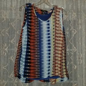 Boho colorful tank top hippie